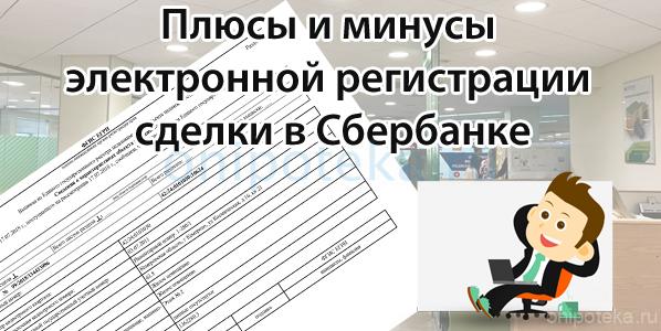 Pros and cons of electronic transaction registration in Sberbank